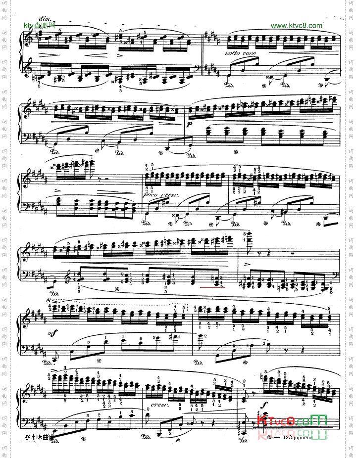 升g小调练习曲作品25-6-肖邦