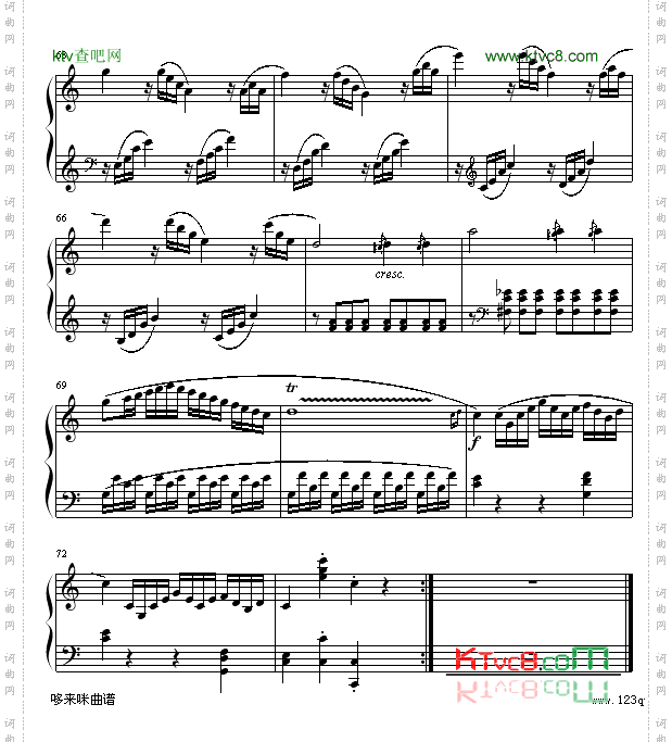 奏鸣曲SonatasK545-莫扎特