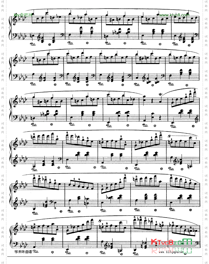 降A大调圆舞曲作品42-肖邦