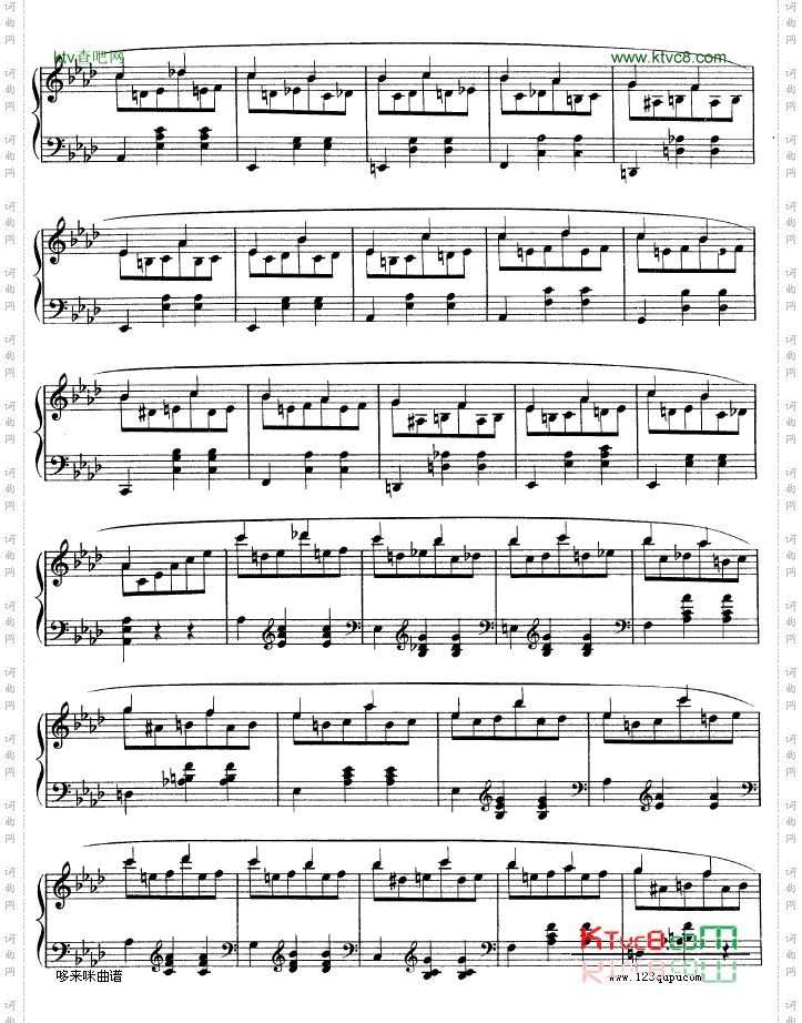 降A大调圆舞曲作品42-肖邦