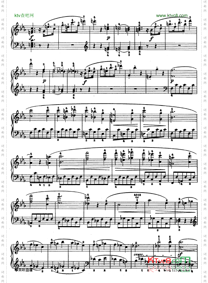 C小调第五钢琴奏鸣曲-Op.10—1-贝多芬