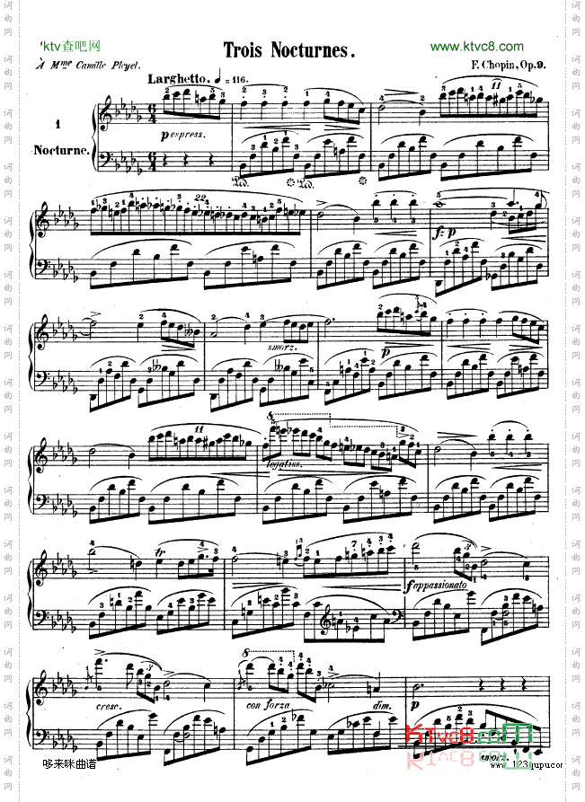 夜曲No.1-Op.9-1-肖邦