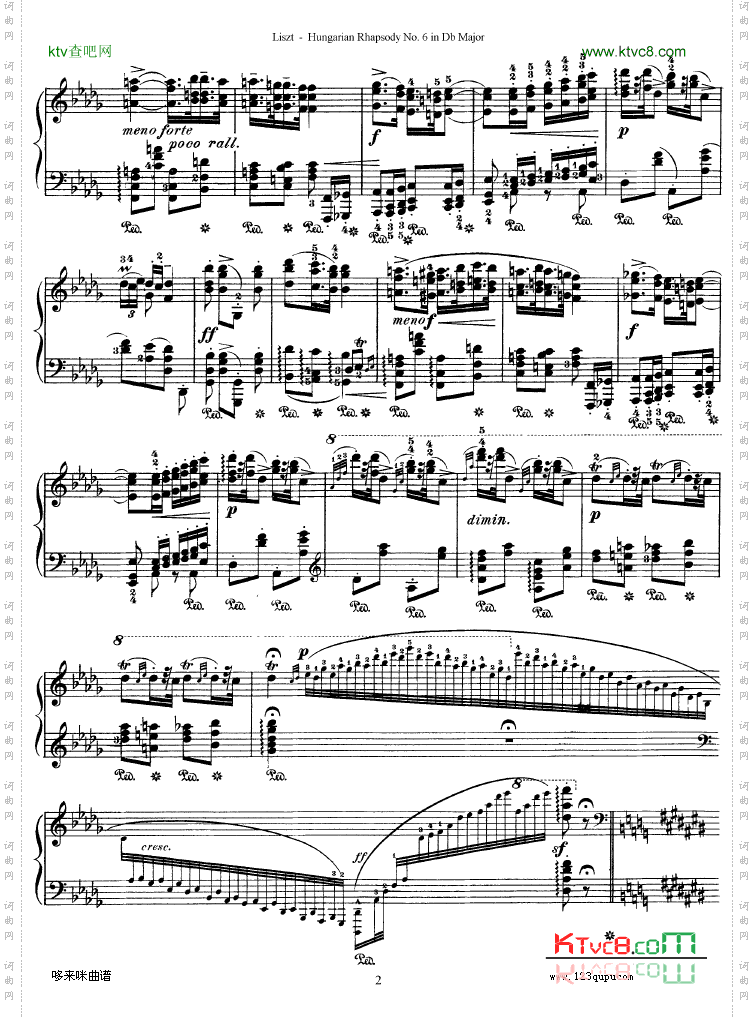 匈牙利狂想曲第六号-李斯特