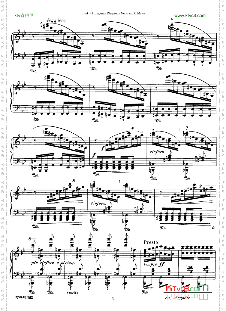 匈牙利狂想曲第六号-李斯特