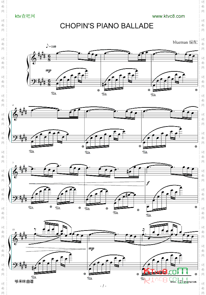 肖邦的钢琴叙事曲-肖邦