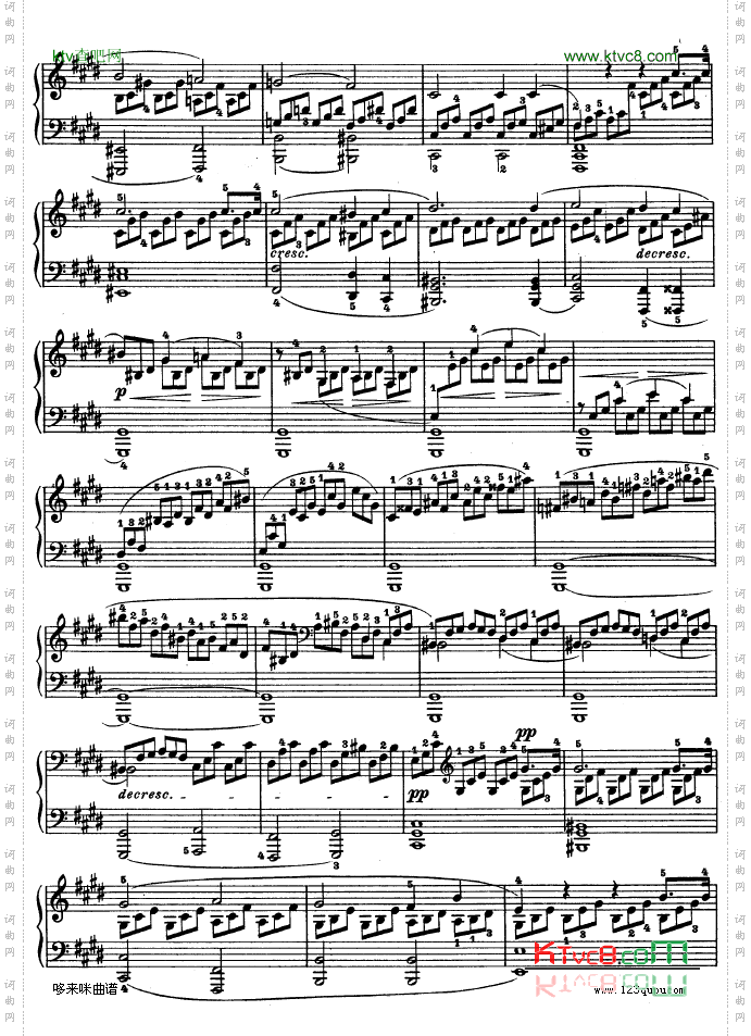 第十四钢琴奏鸣曲-《月光曲》-Op.27No.2-贝多芬