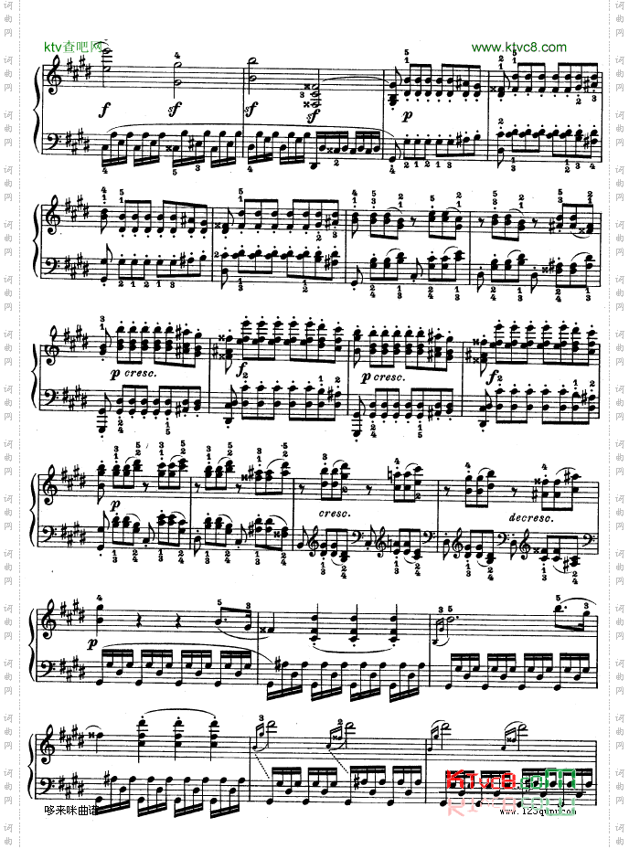 第十四钢琴奏鸣曲-《月光曲》-Op.27No.2-贝多芬