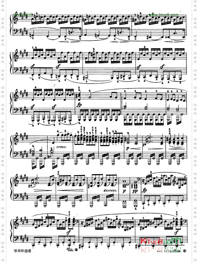 第十四钢琴奏鸣曲-《月光曲》-Op.27No.2-贝多芬