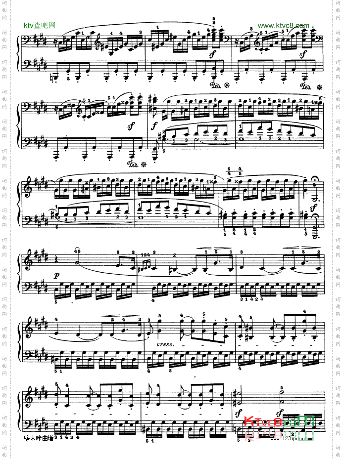 第十四钢琴奏鸣曲-《月光曲》-Op.27No.2-贝多芬