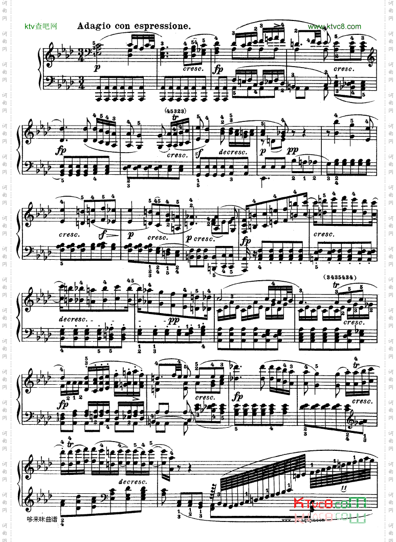 第十三钢琴奏鸣曲-Op.27No.1-贝多芬