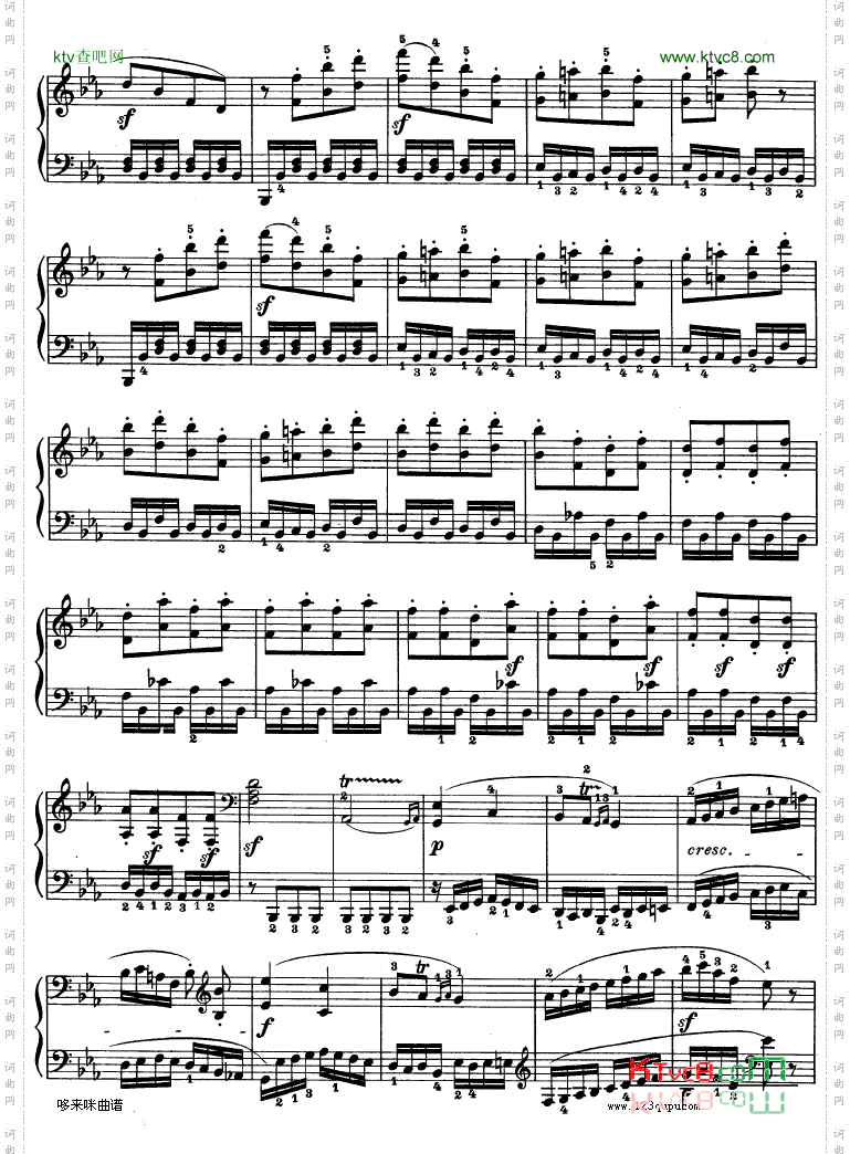 第十三钢琴奏鸣曲-Op.27No.1-贝多芬