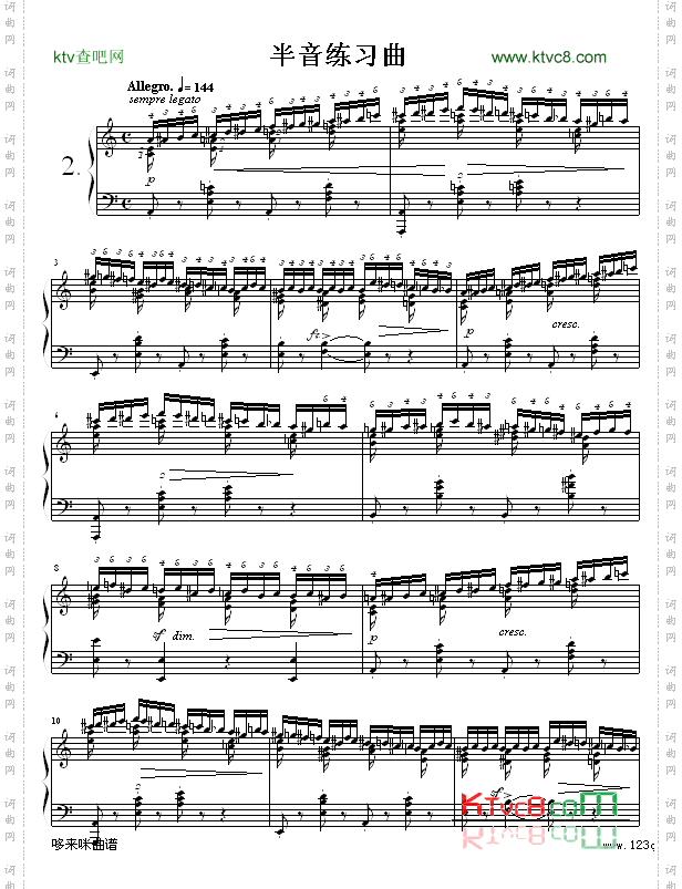 半音练习曲-肖邦