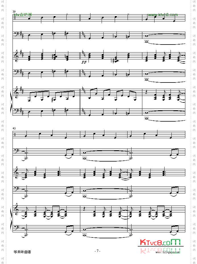 怀念的旋律-总谱-克莱德曼