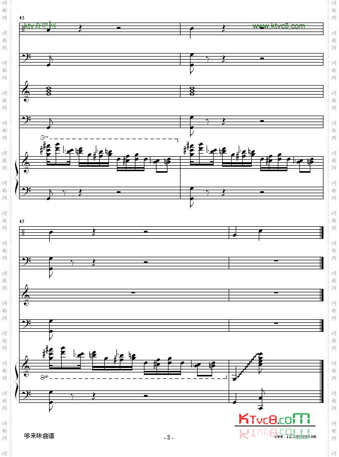 怀念的旋律-总谱-克莱德曼