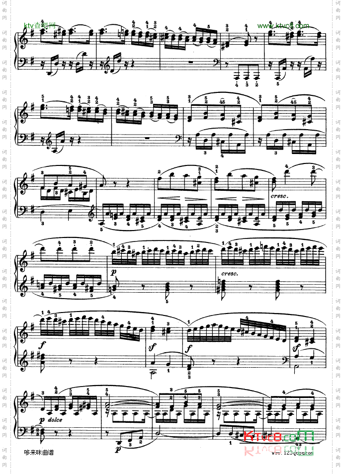 G大调第十钢琴奏鸣曲Op.14No--2-贝多芬