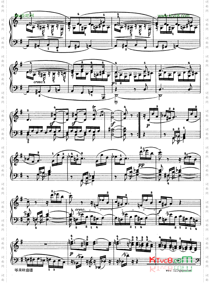 G大调第十钢琴奏鸣曲Op.14No--2-贝多芬