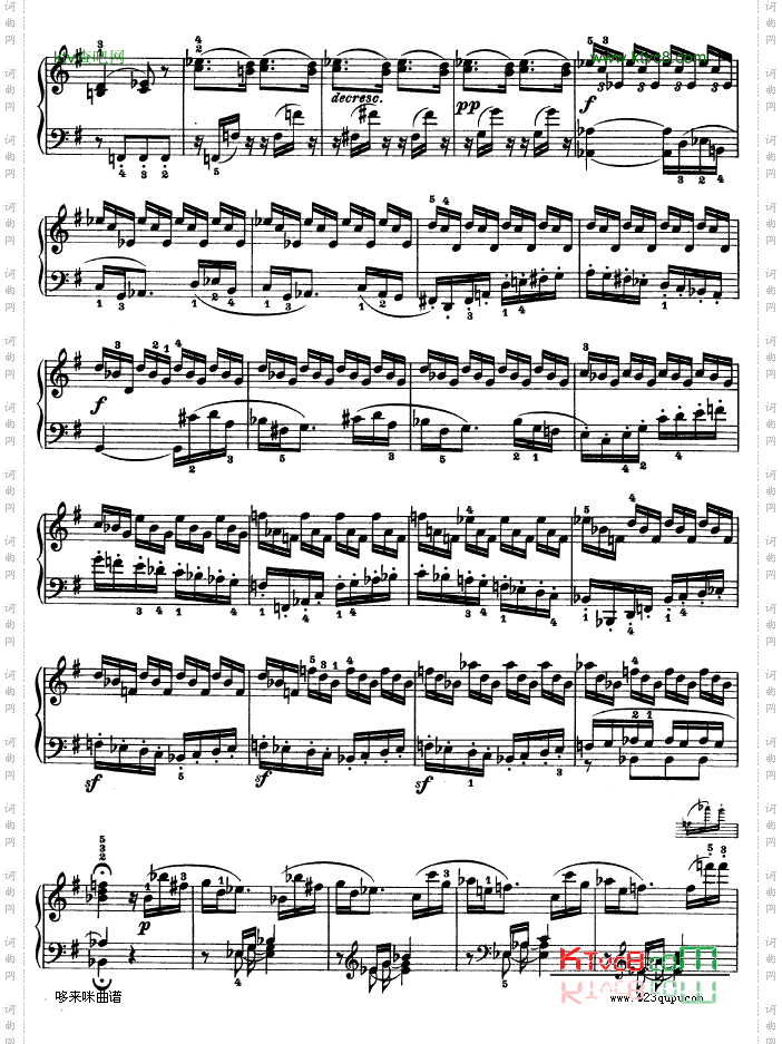 G大调第十钢琴奏鸣曲Op.14No--2-贝多芬