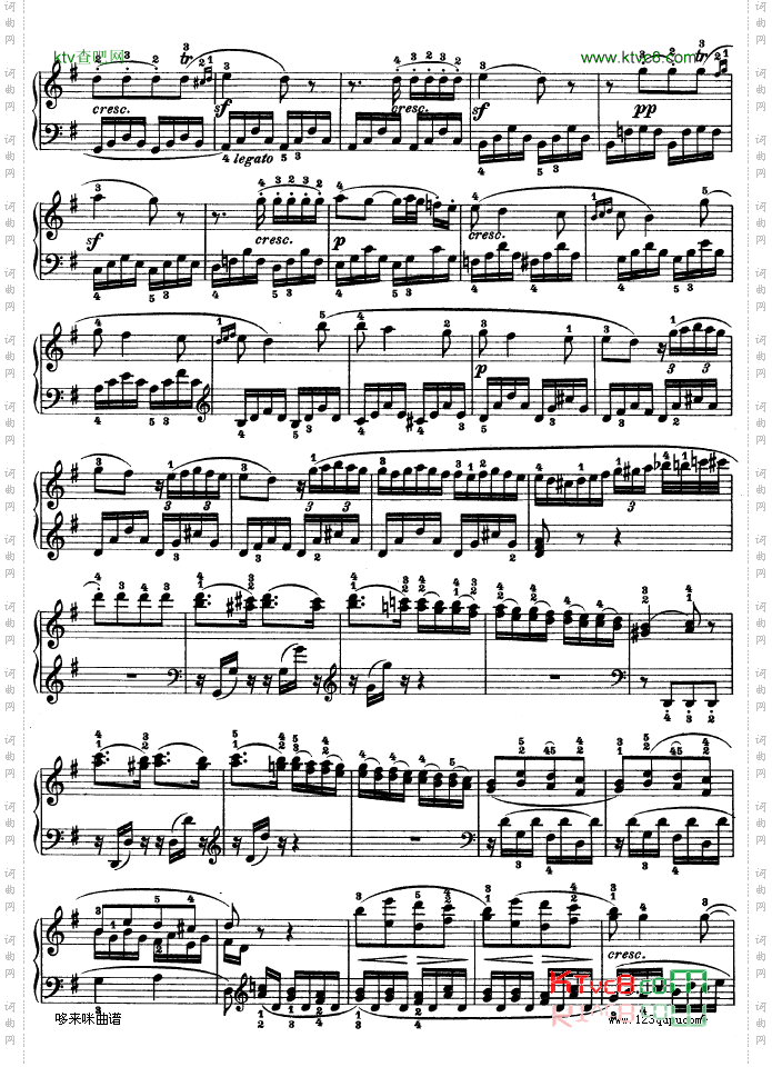 G大调第十钢琴奏鸣曲Op.14No--2-贝多芬