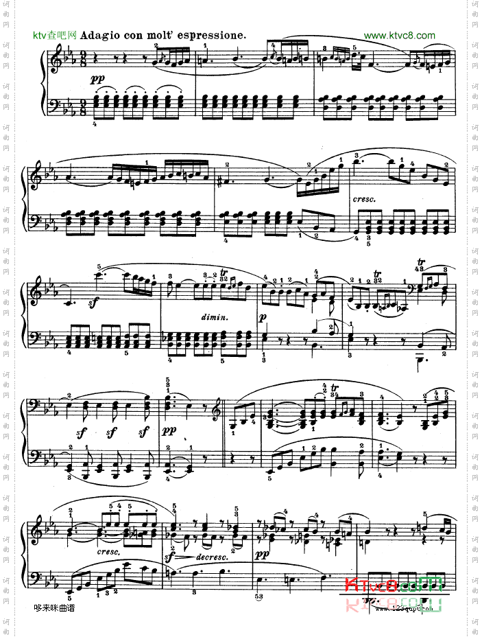 第十一钢琴奏鸣曲-op.22-贝多芬