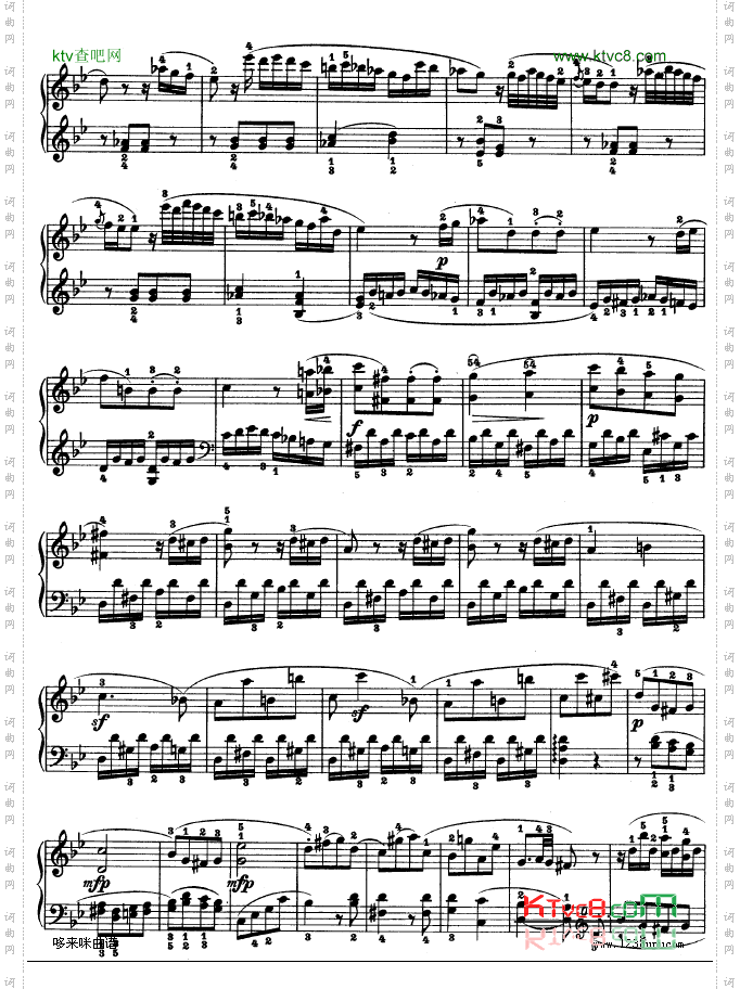 第十九钢琴奏鸣曲-Op.49No.1-贝多芬
