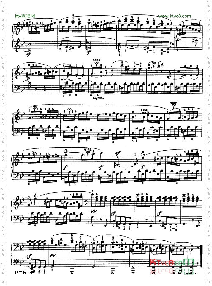 第十九钢琴奏鸣曲-Op.49No.1-贝多芬