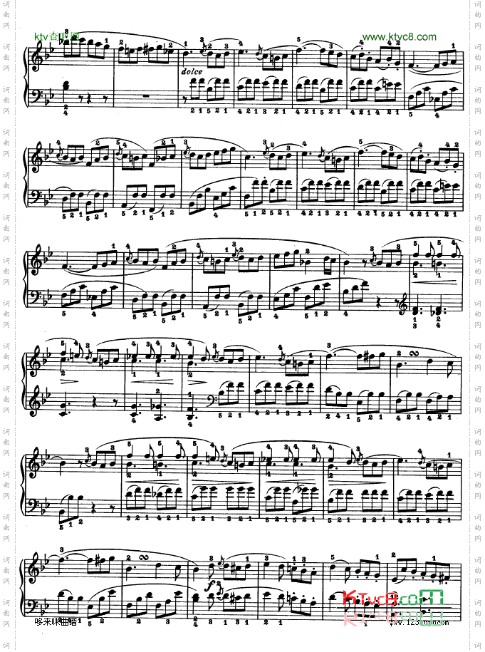 第十九钢琴奏鸣曲-Op.49No.1-贝多芬