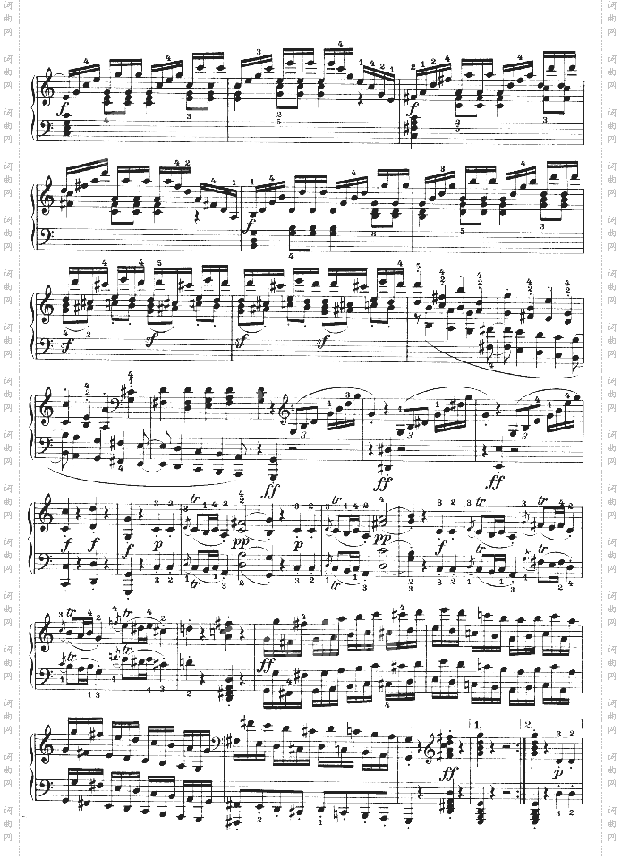 第三钢琴奏鸣曲-Op.2No.3
