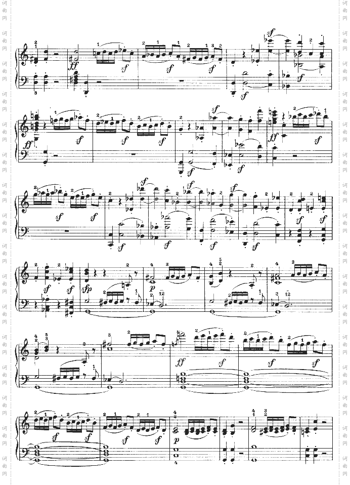 第三钢琴奏鸣曲-Op.2No.3
