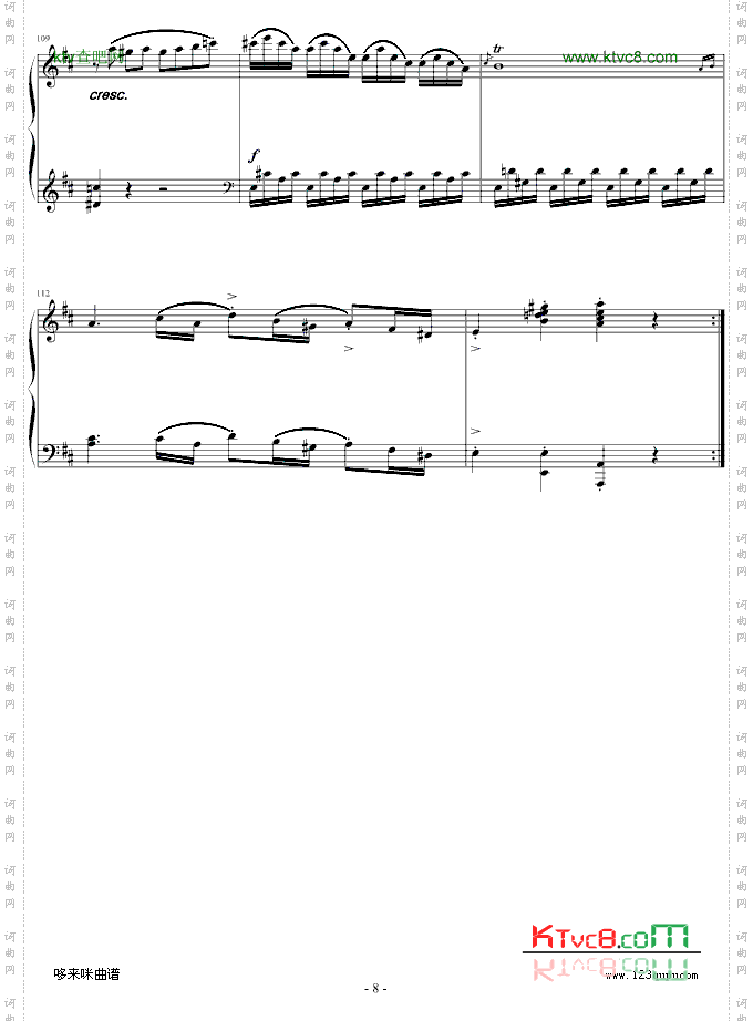 D大调奏鸣曲第一乐章K.284-莫扎特