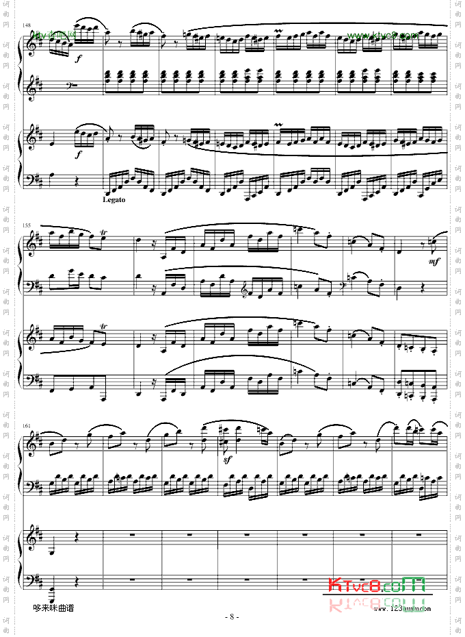 D大调双钢琴奏鸣曲第三乐章-莫扎特