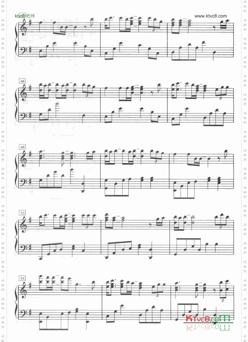 那一天/Memories钢琴五线谱
