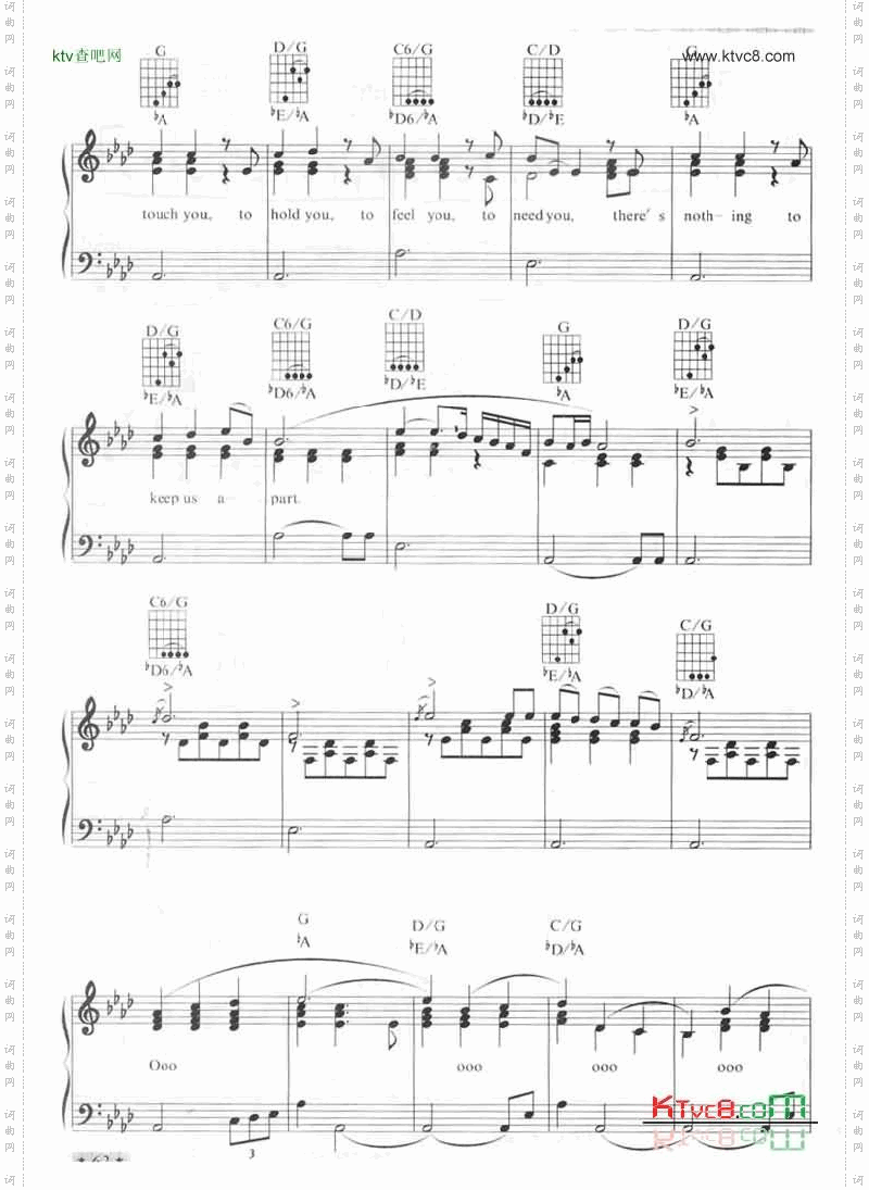 ThreeTimesALady-莱昂内尔·里奇线谱