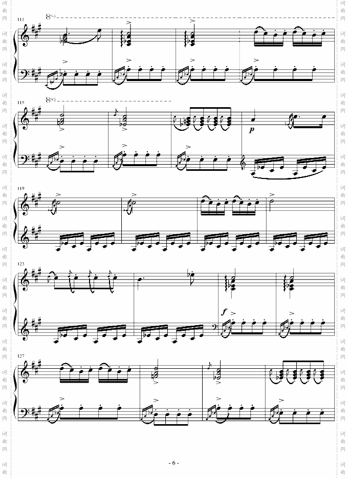 土耳其进行曲阿拉伯音阶版-C调