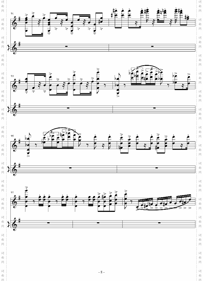 意大利国歌变奏曲-G调1-20