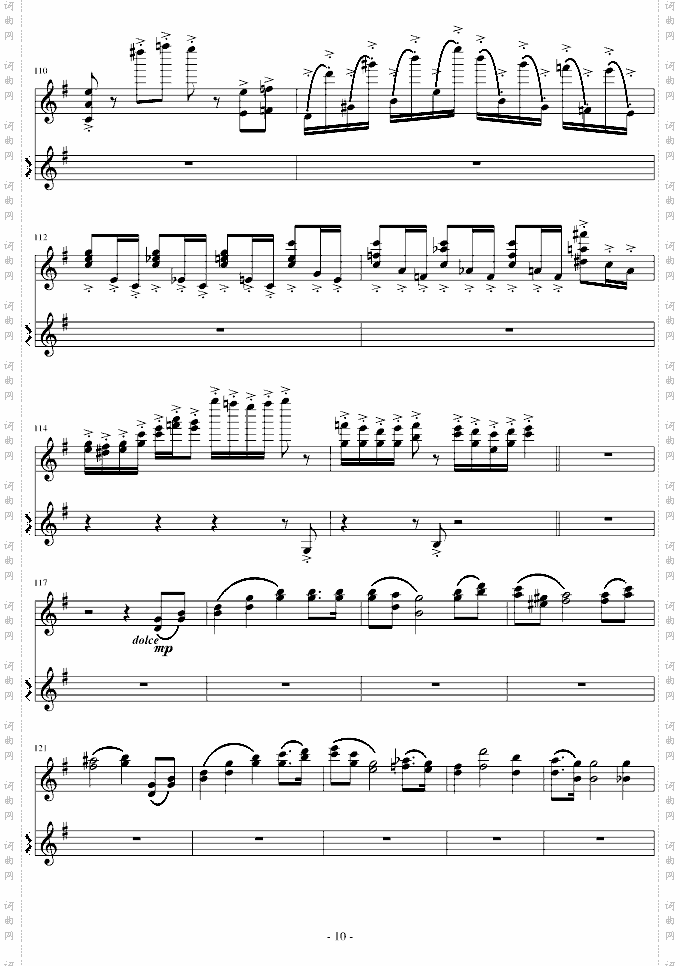 意大利国歌变奏曲-G调1-20