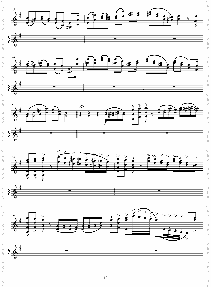 意大利国歌变奏曲-G调1-20