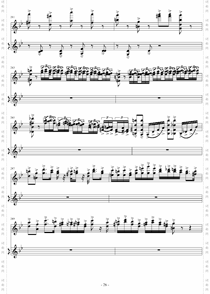 意大利国歌变奏曲-G调21-38