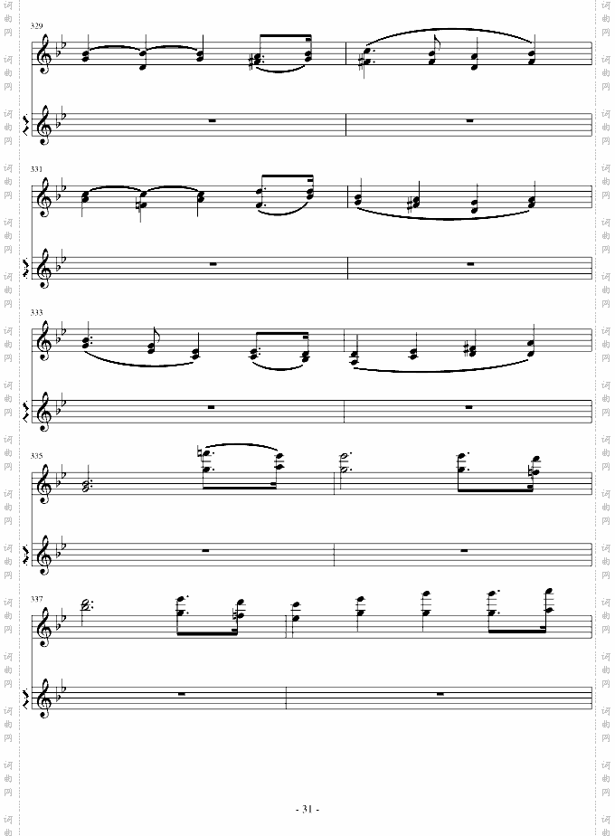 意大利国歌变奏曲-G调21-38