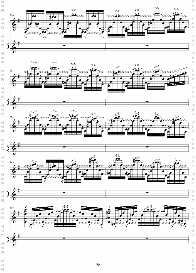 意大利国歌变奏曲-G调21-38