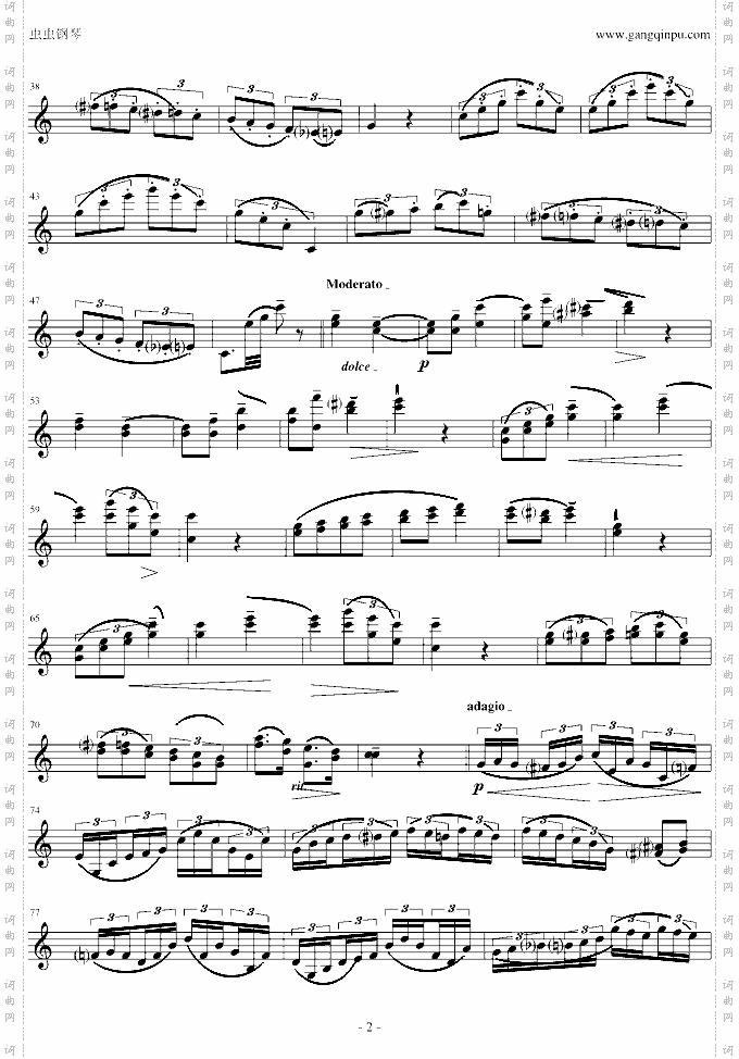 莫扎特主题变奏曲-C调