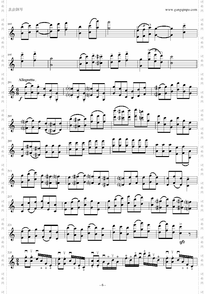 莫扎特主题变奏曲-C调