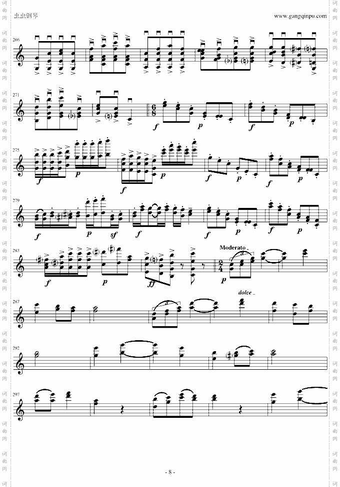 莫扎特主题变奏曲-C调