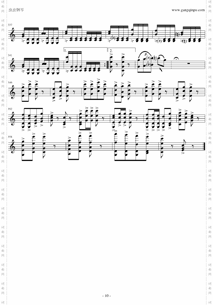 莫扎特主题变奏曲-C调