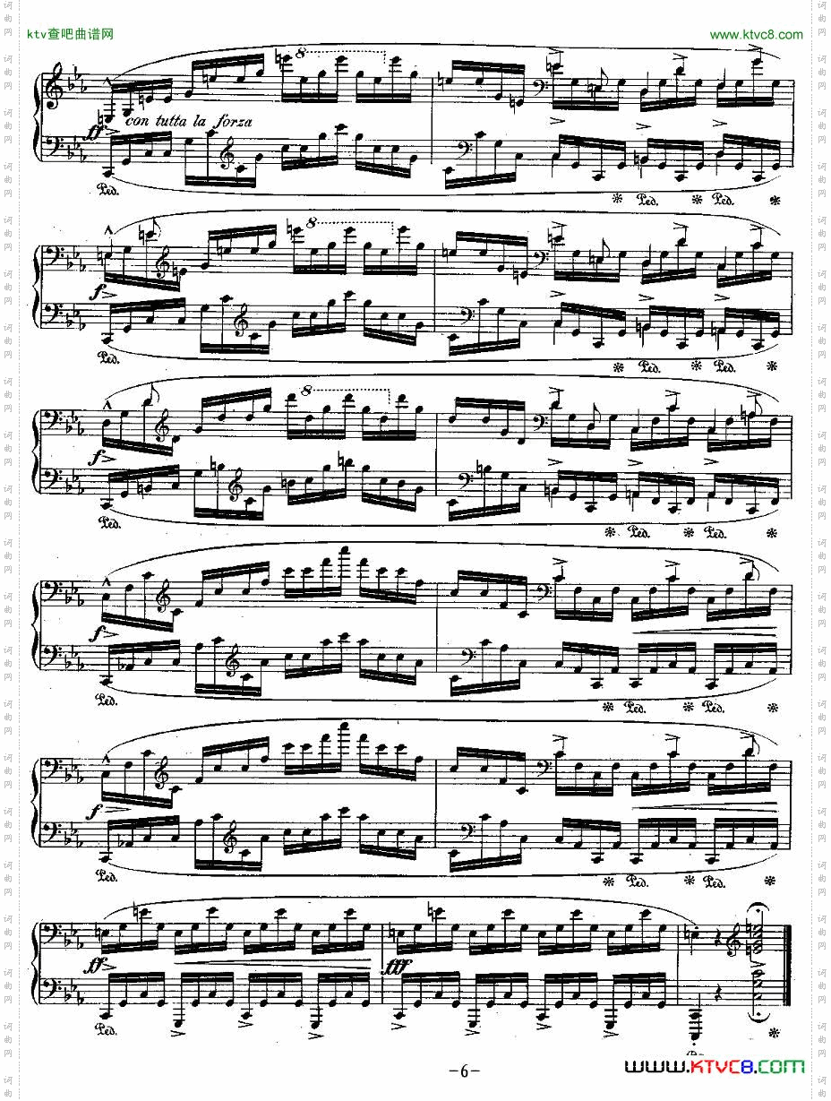 肖邦钢琴练习曲，Op.25之十二