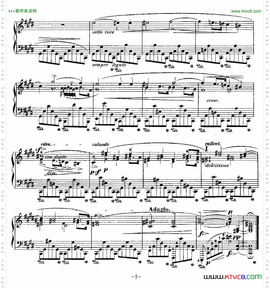 升C大调夜曲Op.27-1DeuxNocturnes