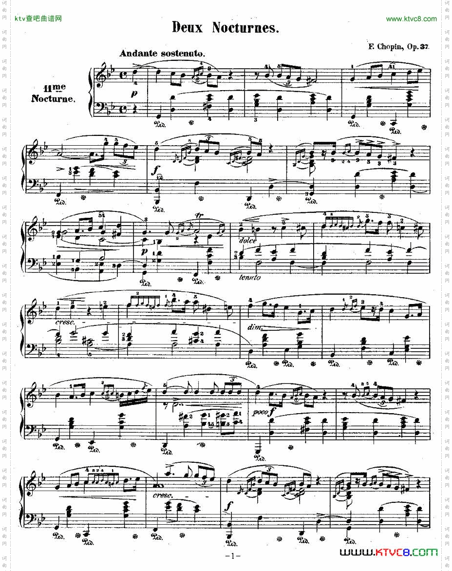 g小调夜曲Op.37-1DeuxNocturnes