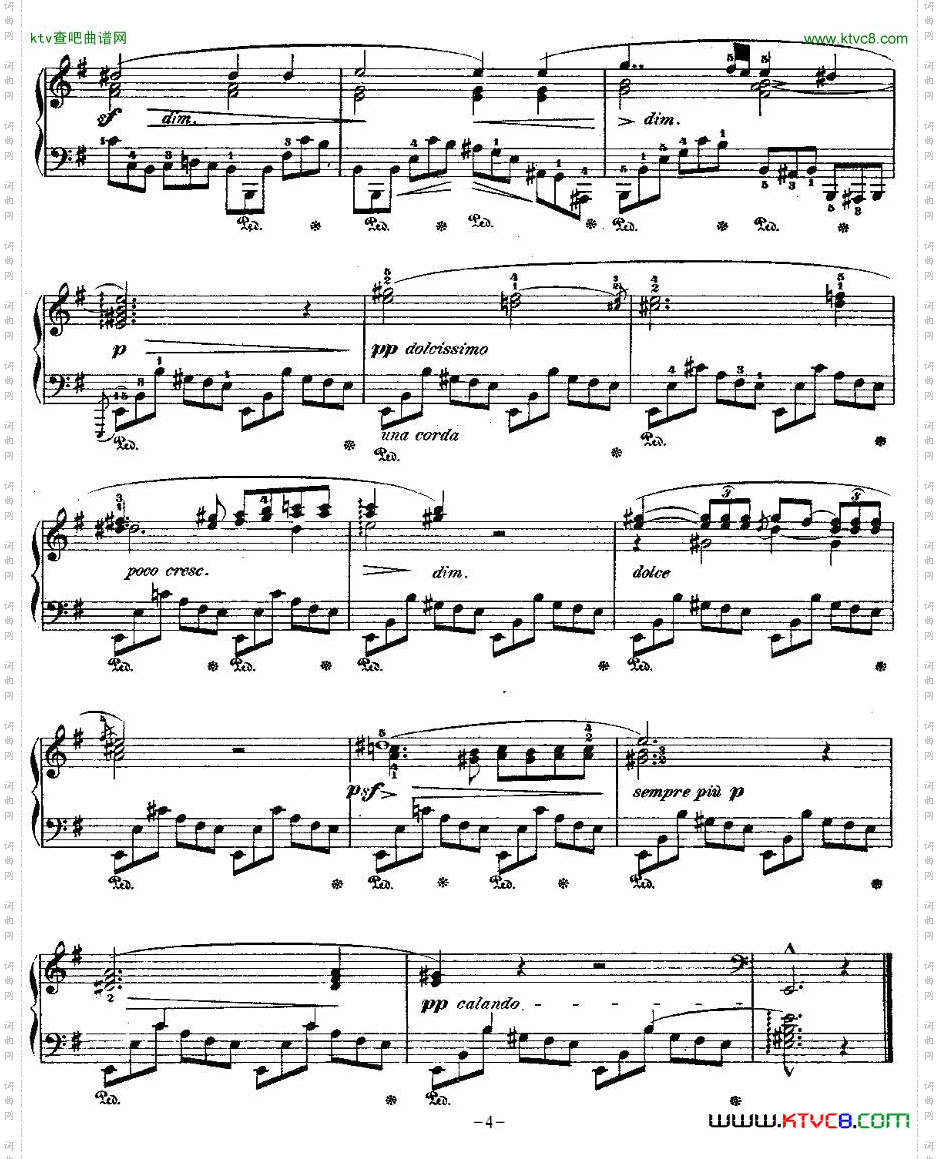 E小调夜曲Op.72－1Nocturne