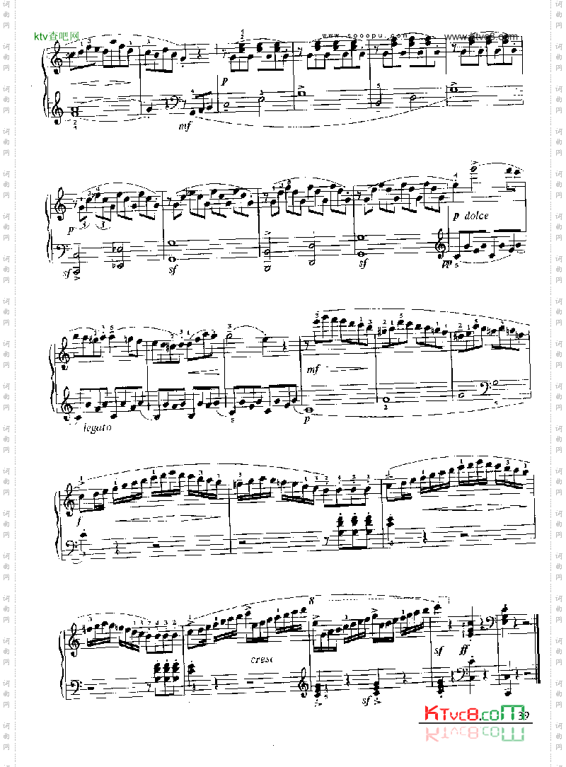 小奏鸣曲Op.20No.1键盘类钢琴