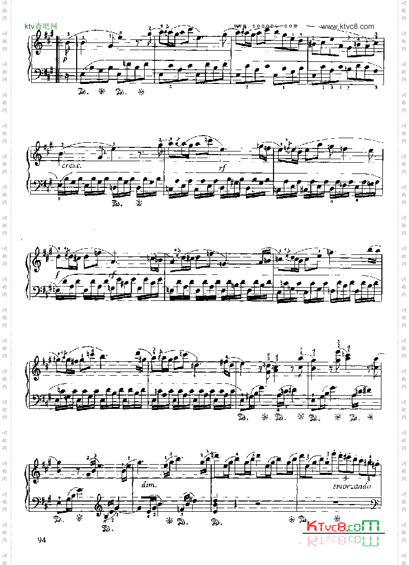 小奏鸣曲Op.20No.4键盘类钢琴