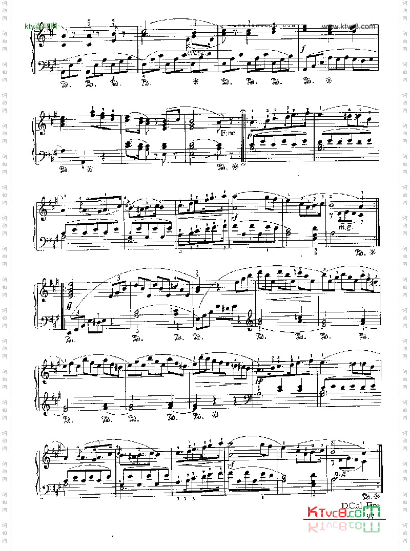 小奏鸣曲Op.20No.4键盘类钢琴
